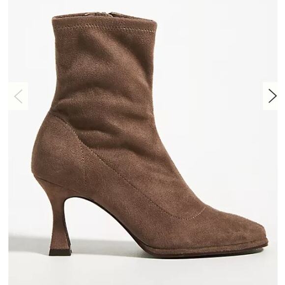 New Seychelles Paragon Boot heeled bootie Brown sueded women's size 8.5 - Picture 1 of 8